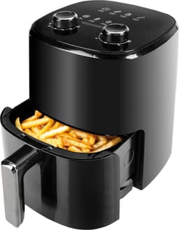 Heteluchtfriteuse - Airfryer - Gezond Koken - Snelle Luchtcirculatie - 4 Liter - Zwart — thumbnail 4