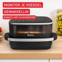 Heteluchtfriteuse XL - Airfryer Groot - Snelle Maaltijden Bereiden - Extra Crisp Technologie - 1000 Gram Capaciteit - Zwart — thumbnail 5