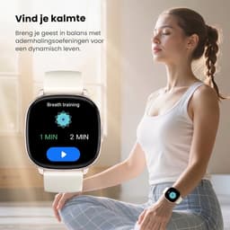 Avalue Smartwatch Dames & Heren - 1,8" AMOLED - Bluetooth Bellen - Hartslag & Bloedzuurstof - Slaaptracker - - Meerdere Sportmodi - Geschikt voor Android en iOS - Rose Gold en Wit — thumbnail 9