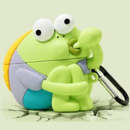 Lelijke Vis Case voor AirPods Pro / Pro 2 – Grappige Cartoon Oortelefoon Beschermhoes van Zacht Siliconen met Karabijnhaak, Shockproof, Lichtgewicht en Cadeauwaardig — thumbnail 1