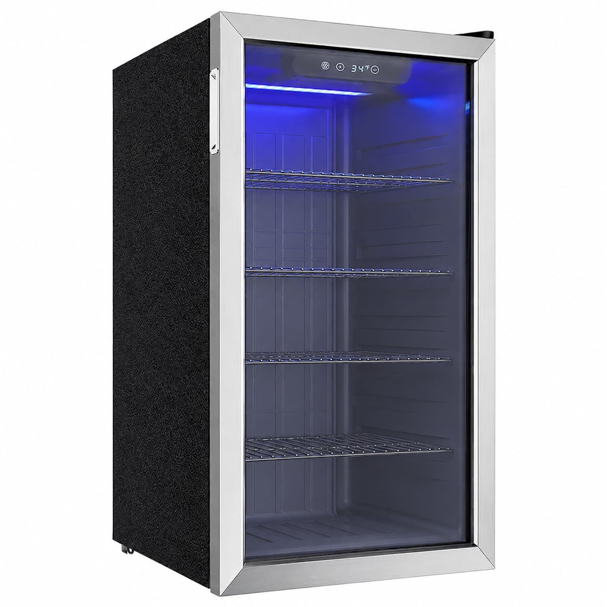Sello! mini koelkast – compressor– blikjes – wijnflessen – luchtgekoeld – glazen deur – 0°C tot 16°C – fluisterstil – led — afbeelding 1