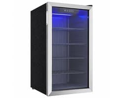 Sello! mini koelkast – compressor– blikjes – wijnflessen – luchtgekoeld – glazen deur – 0°C tot 16°C – fluisterstil – led