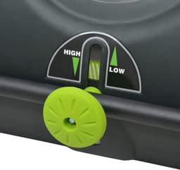 Tuinveegmachine - Bladverzamelaar - Gazon Onderhoud - Verstelbare Hoogte - 103 Liter - Zwart Groen — thumbnail 3