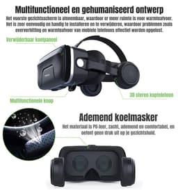 ZMR® VR Bril met Controllers - VR Bril - VR Games - Zwart - 3cm x 3cm x 11cm — thumbnail 5