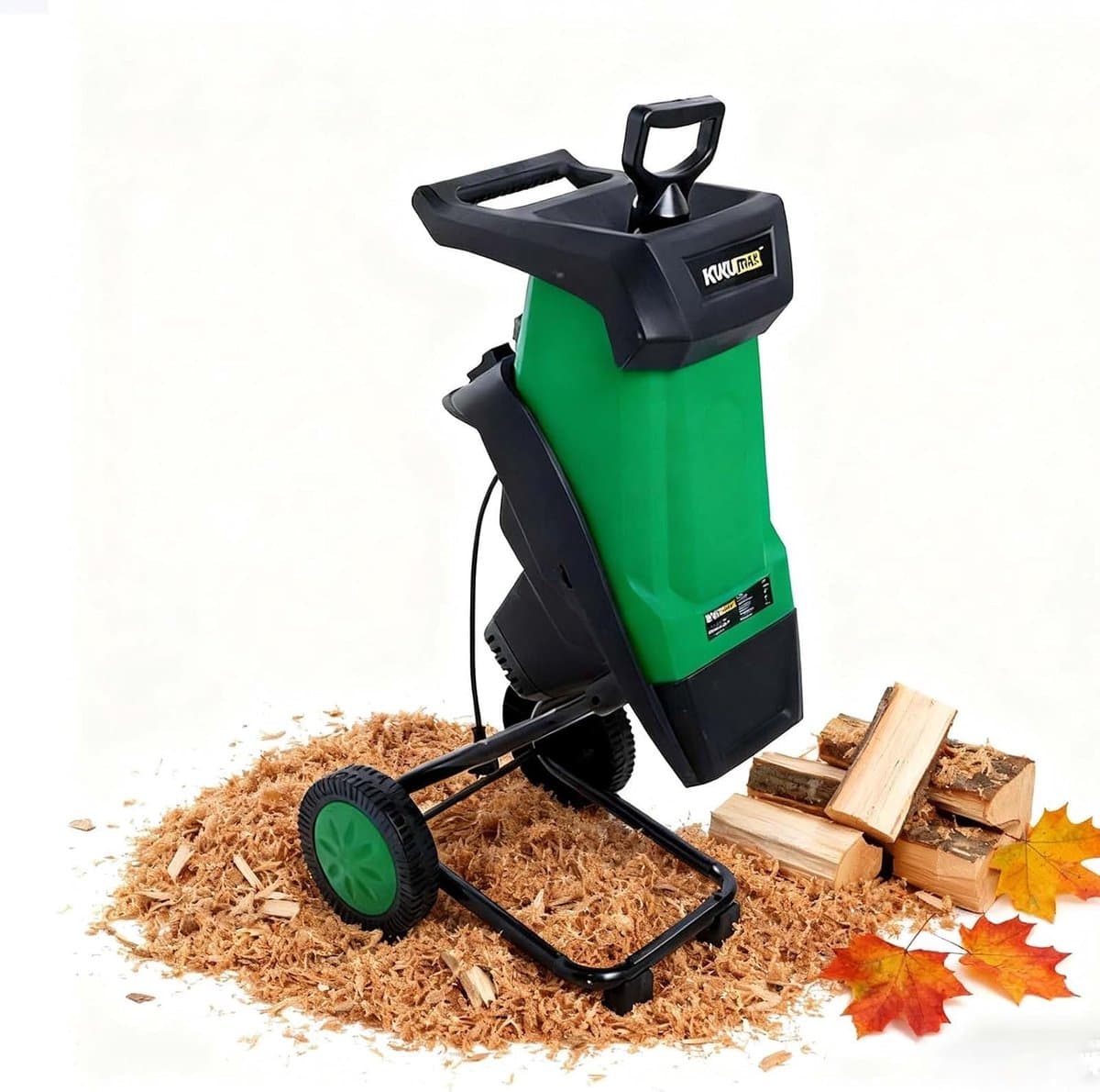 Elektrische Tuinversnipperaar - Houtversnipperaar Mulcher - Takken Verwerken - Krachtige 2400W Motor - 50L Opvangzak - Zwart — afbeelding 1