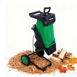 Elektrische Tuinversnipperaar - Houtversnipperaar Mulcher - Takken Verwerken - Krachtige 2400W Motor - 50L Opvangzak - Zwart — thumbnail 1