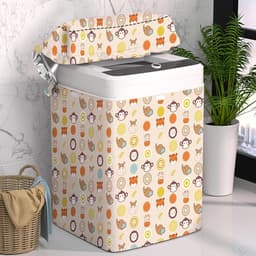 Wasmachinehoes - Beschermhoes Apparaat - Apparaat Beschermen - Waterdicht Oxford Weefsel - XL - Dierenprint — thumbnail 3