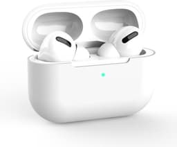 Hoesje geschikt voor Apple AirPods Pro - Siliconen case - AirPods cover - Protective case - Beschermhoes - Hoes oortjes - Softcase - Oplaadcase bescherming - Krasbestendig - Wit - 1 stuk - Jony — thumbnail 1