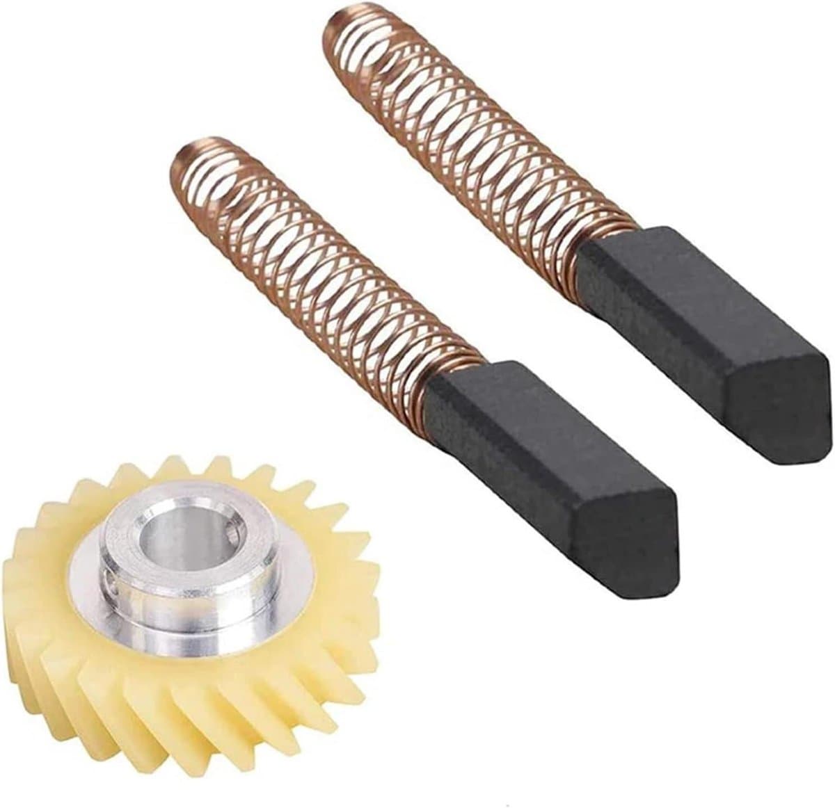 Mixerreparatieset - Motorborstel Tandwiel - Apparaatonderhoud - Directe Vervanging - 10x10x10 cm - Zwart Geel — afbeelding 1