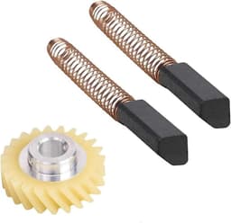 Mixerreparatieset - Motorborstel Tandwiel - Apparaatonderhoud - Directe Vervanging - 10x10x10 cm - Zwart Geel — thumbnail 1