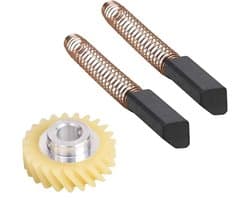 Mixerreparatieset - Motorborstel Tandwiel - Apparaatonderhoud - Directe Vervanging - 10x10x10 cm - Zwart Geel