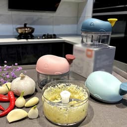 Keukenmachine - Groentesnijder Hakmolen - Snel Ingrediënten Snijden - Handmatige Bediening - N.v.t. - Roze — thumbnail 2
