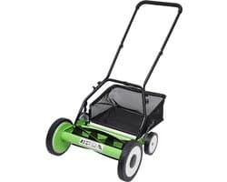 Handgrasmaaier - Gazonmaaier - Tuinonderhoud - 9 Hoogteposities - 40-64 cm Maaibreedte - Groen