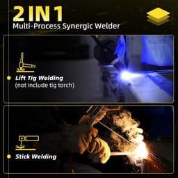Stick Lasser - Lasapparaat - Metaal Bewerken - 2 in 1 Functie - 160 Ampère - Grijs — thumbnail 3