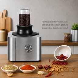 Sello! keukenmachine – keukenrobot – blender – 11 in 1 – 1100w – 3.2L kom – 1.5L blender – veiligheidsslot – 3 snelheden – blauw — thumbnail 3