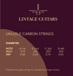 Ukulele Snaren Carbon Strings US-019 - Ukulele snaren - Transparant - Lintage Guitars — thumbnail 5