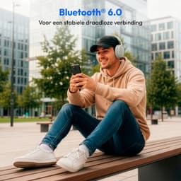 MEDION Over Ear koptelefoon HX-1 Plus (draadloos, Feed Forward Noise Cancelling, Bluetooth 6.0, 5+1 EQ-presets, tot 100 u batterijduur, spatwaterdicht IPX4), monochroom — thumbnail 5