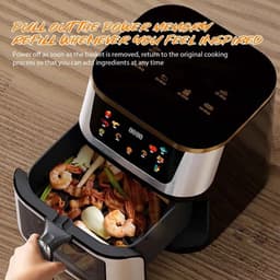 Heteluchtfriteuse – Airfryer - Airfryer Oven - 12L - 2000W - Touch Display - Airfryer Zonder Olie - Kijkvenster - RVS - Hoge Temperatuur - Zwart — thumbnail 1