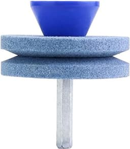 Grasmaaier Mes Slijper 2pcs - Blauw Corundum Dubbele Laag - Duurzaam en Robuust - Geschikt voor Elektrische Handboor - ShopVlot — thumbnail 2