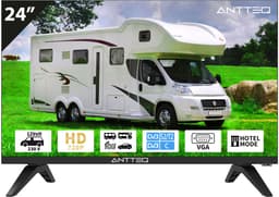 ANTTEQ AE24H5C-Q1 - 24 Inch (61 cm) HD LED TV - 12V & 230V - Geschikt voor Camper, Caravan & Vrachtwagen - DVB-S2/T2/C - Hotelmodus — thumbnail 1