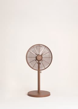 CREATE - Retro stijl 50 W draaiende staande ventilator - Mokka - AIR STAND WOOD — thumbnail 4