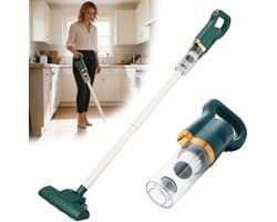 Draadloze Stofzuiger - 8500 Pa Zuigkracht - Steelstofzuiger - 75 W - 1500 Mah Lithiumbatterij - 700 ML Stofreservoir - Draadloze Handstofzuiger voor Thuisgebruik - Groen