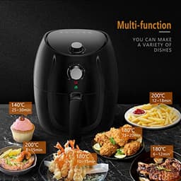 Aigostar Hayden 30PYC - Airfryer - Hot Air Fryer - 3.5L 900g fries - 1500W- Black — thumbnail 3