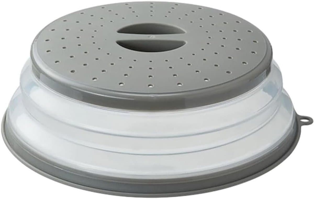 Magnetron Deksel - Voedsel Kap - Magnetron Schoon Houden - Inklapbaar Ontwerp - 26 cm - Grijs — afbeelding 1