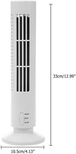 Bladloze Ventilator - Torenventilator Persoonlijk - Ruimte Besparen - Regelbaar Luchtvolume - 105 cm Diameter - Wit — thumbnail 5