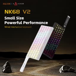 AJAZZ NK68 – Mechanisch Gaming Toetsenbord – 68 Toetsen – Hot-Swappable – RGB Verlichting – Bedraad – Compact QWERTY - Zwart — thumbnail 5