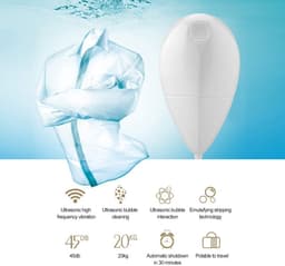 Mini-vaatwasser, ultrasone wasmachine, draagbaar, USB, automatische was, groenten, reinigingsaccessoires, wasmachine，12×6cm — thumbnail 5