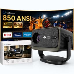 123Beamer - A2 - Projector - 14.000 Lumen - Android 13 - Projector - Full Hd 4K — thumbnail 1