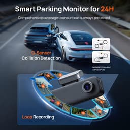 Novari - Dashcam 4K - Dashcam - Dashcam voor auto - Dashcam draadloos - Driekanaals opname in 4K+1080p+1080p - Spraakbesturing — thumbnail 3