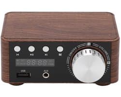 Krachtige Mini Audio Versterker 2.0 HiFi Stereo met Bluetooth 5.0 en USB Input