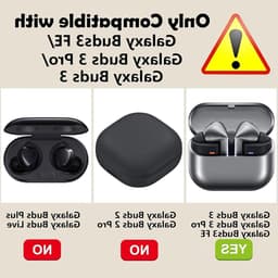 Mobiele Telefoonhoes Geschikt voor Samsung Buds3 FE/Buds 3/Buds 3 Pro met 2 Carabiner Haken, Anti-Verlies Band, Schokbestendige Silicone Bescherming — thumbnail 6