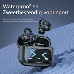 M100 - Open Ear Oortjes - Oortjes Draadloos - Sport Oordopjes - AI vertaalfunctie - 5.4 Bluetooth - Clip On - Hardlopen - 48 uur - Spatwaterdicht - XP67 - Oorclips - Paars — thumbnail 2