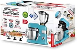 Keukenmachine 6.5L - Kneedmachine Mixer - Bakken en Koken - 1300W Krachtig Vermogen - 10 Snelheden - Blauw — thumbnail 3