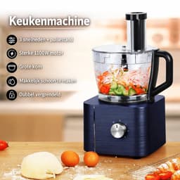 Celestul Keukenmachine - 1300W - Keukenrobot – Foodprocessor - 3.2L - Mengkom - Incl. Vleesmolen, Blender en extra 11 Accessoires - Zwart — thumbnail 4