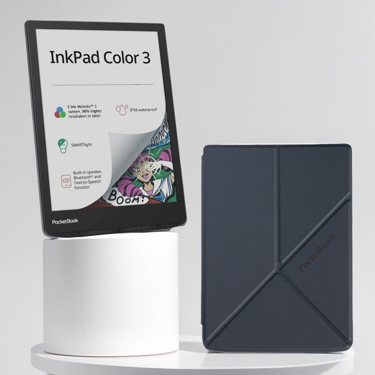 PocketBook InkPad Color 3 + Origami Shell Cover - Voordeelbundel — afbeelding 1