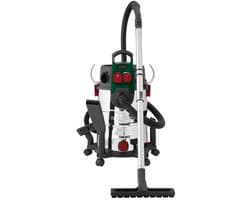 PARKSIDE® Nat-/droogzuiger 1500W - Ketelstofzuiger - Zuigvermogen: max. 260 Airwatt - Zuigkracht: max. 181 mbar - Inhoud reservoir: 30 l - Traploos instelbare luchtstroom - Werkradius tot 9 m - Extra stopcontact