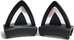 Kattenoren Accessoires - Koptelefoon Versiering - Persoonlijke Stijl - Zacht Siliconen Materiaal - Universeel Formaat - Zwart — thumbnail 1