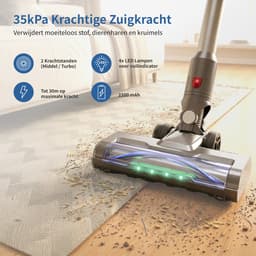 Avalue 3-in-1 Stelstofzuiger Draadloos – 300W – 32kPa Zuigkracht – 60 min – 4 Opzetstukken – Zonder Zak – Voor Thuis en Auto — thumbnail 2