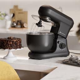 KitchenBrothers 1200W Keukenmachine - Keukenrobot - 5L - Mixer met Mengkom - BPA-vrij Keukenmixer - Matzwart — thumbnail 4