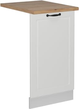 Vaatwasserfrontpaneel Wit - Keukenfront Paneel - Keuken Integratie - Modern Landhuis Stijl - 45 cm Breed - Wit Landhuis — thumbnail 1