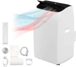Inventum AC126WH Mobiele Airco - 12000 BTU Airconditioning - 4-in-1 - Koelen, Verwarmen, Ventilator, Ontvochtiger - Tot 105 m³ - Afdichtingskit - Wit — thumbnail 1