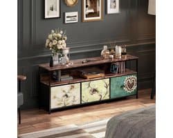 Tv-kast met laden - Tv meubel opbergkast - Woonkamer organiseren - Met RGB ledverlichting