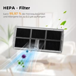 stofzuiger met zak - Accessoireset - geschikt voor Dreame - L10s Ultra Gen 2/L10s Pro - 1x rolborstel - 2 x stofzak - 2 x dweildoek - 2x zijborstels - 2 x filters - 9stuks — thumbnail 3