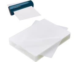 Pack van 100 A5 Lamineren Folies 0.3 mm Dikte voor Foto's, Posters en Documenten Verbetering 21.5 x 15.5 cm