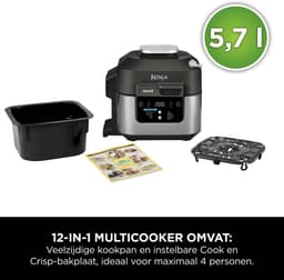 Ninja Speedi 10-in-1 Multicooker en Airfryer - 5,7 Liter - Zwart - ON500EU — thumbnail 2