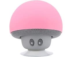 Draadloze Bluetooth Speaker - Draagbare Mini Speaker - Muziek Luisteren Onderweg - Met Zuignap - 10.2 Centimeter - Roze